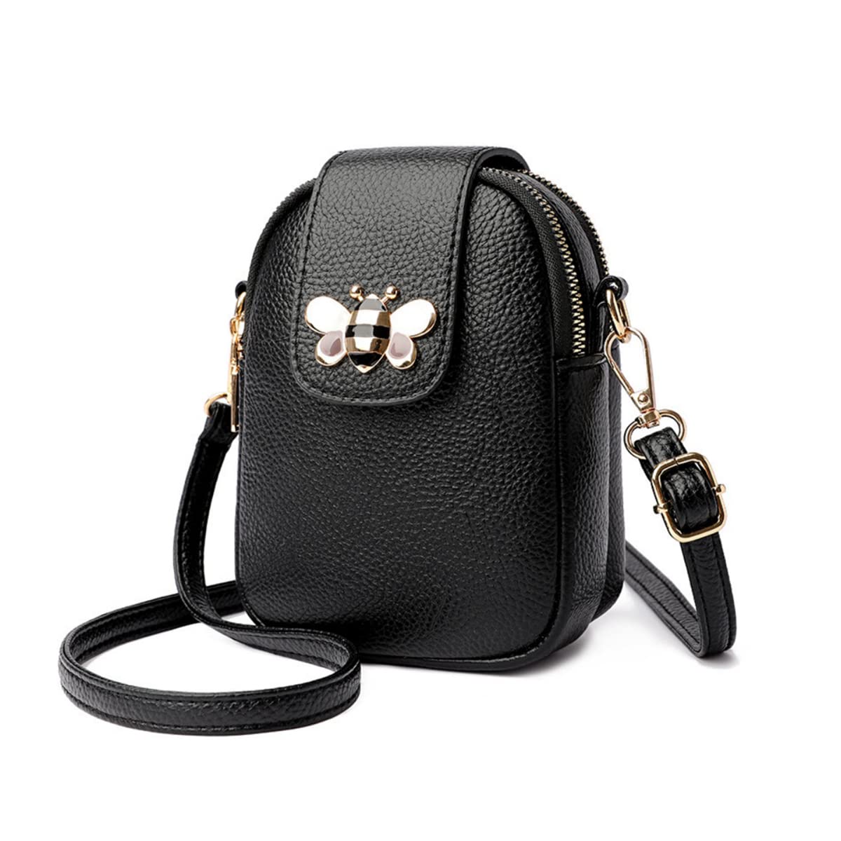PALAY Small Crossbody Phone Bag for Women PU Leather Shoulder Bag, Classic Solid Color Women Purse Cross Body Bag, Practical Multi-Layer Zipper Pouch PALAY Small Crossbody Phone Bag for Women PU Leather Shoulder Bag, Classic Solid Color Women Purse Cross Body Bag, Practical Multi-Layer Zipper Pouch